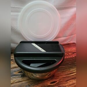 Hoffritz Stainless Steel Mandoline Slicer with Bowl and Lid